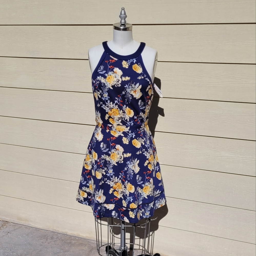 NEW Xtraordinary floral halter Mini dress